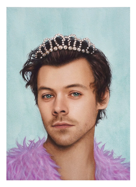 Prince Harry Styles Art - Gorgeous watercolor print