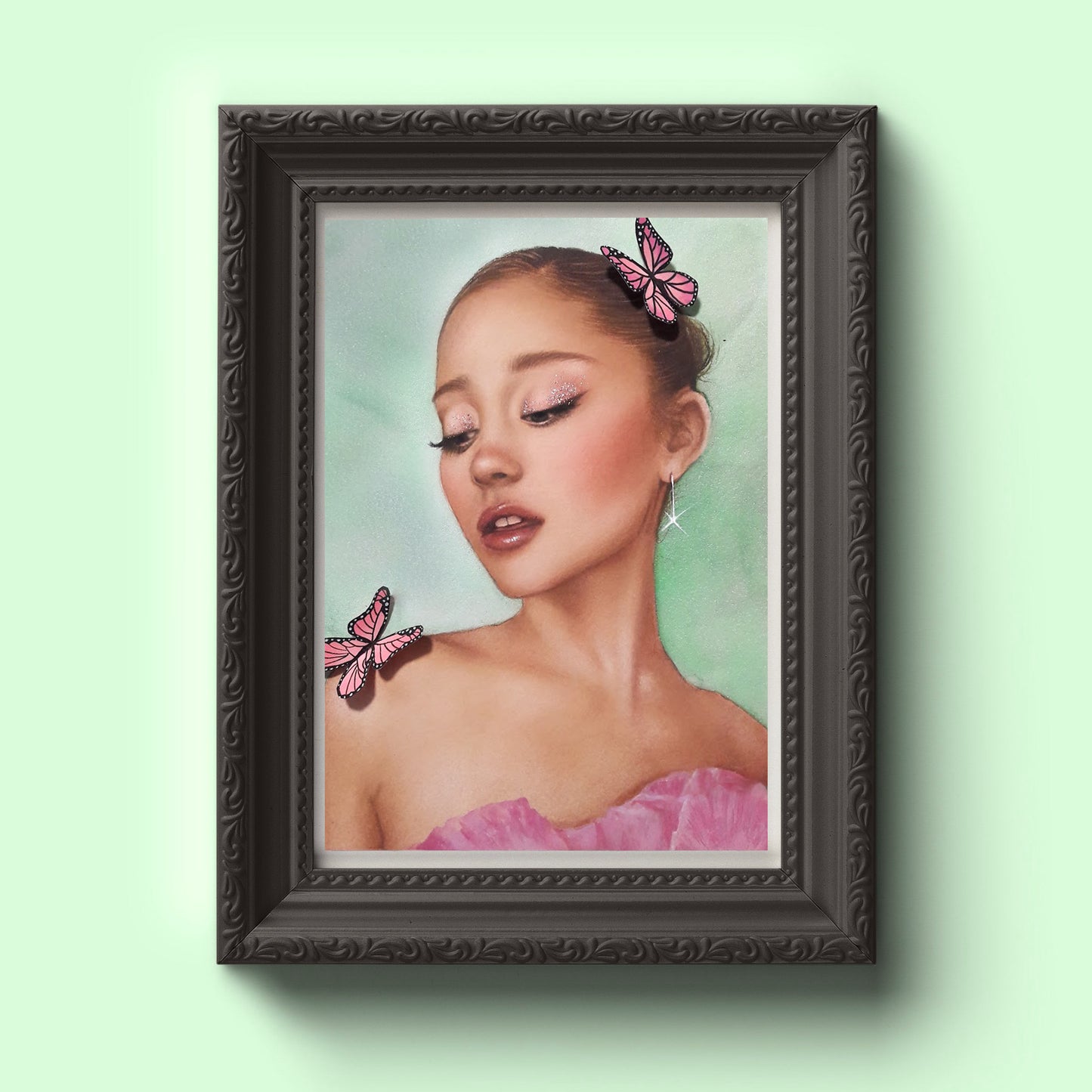 Ariana Grande Watercolor Painting