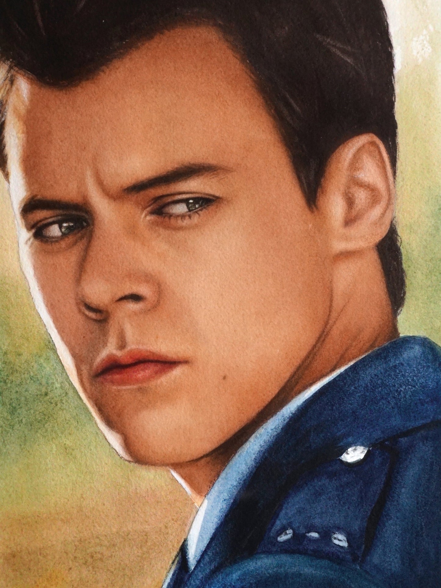 My policeman - Harry Styles watercolor painting