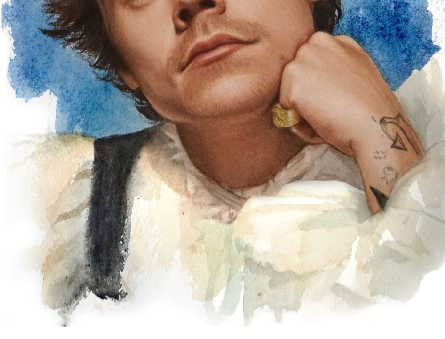 Harry Styles Art Print- Gorgeous watercolor print