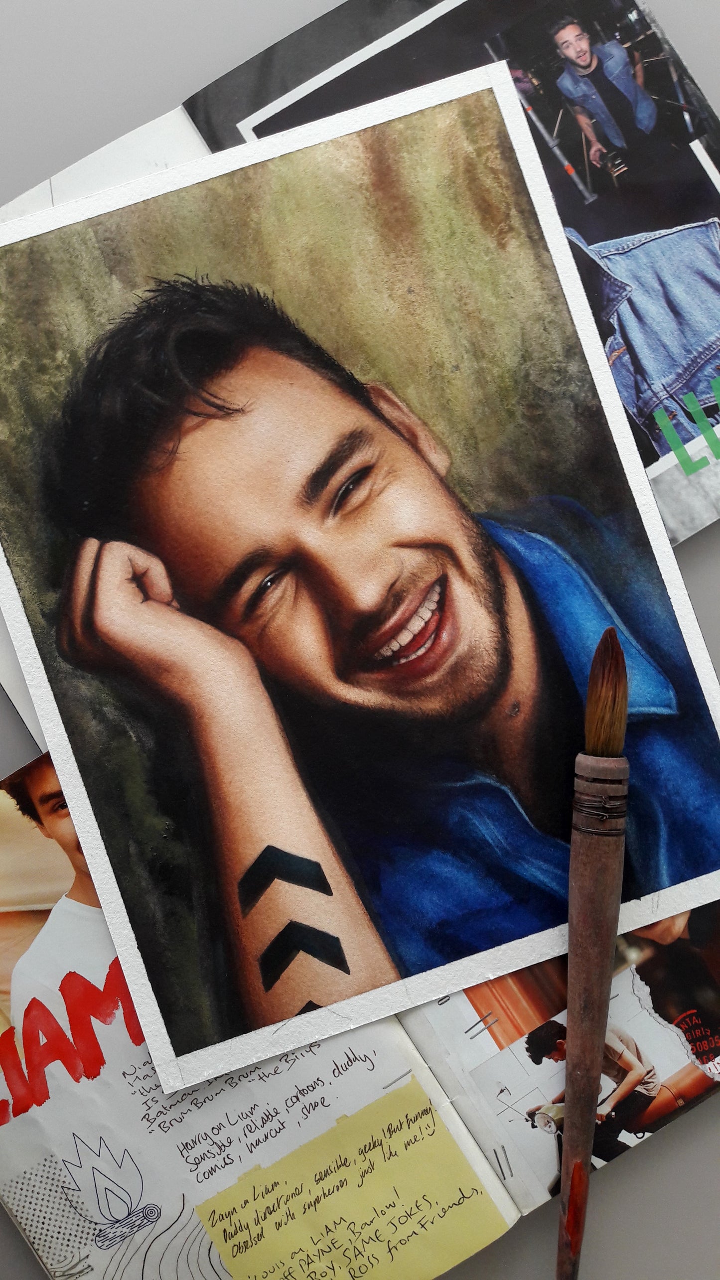 Liam Payne Watercolor Painting