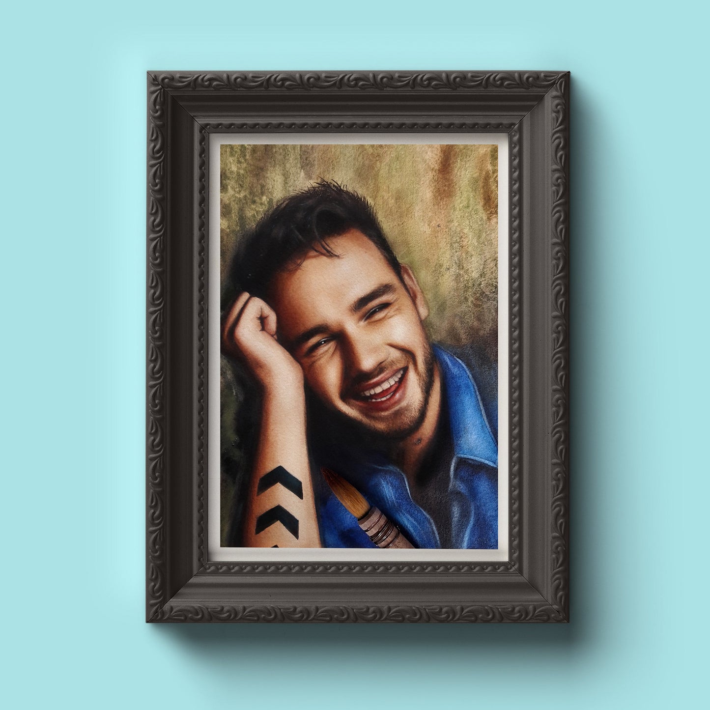 Liam Payne Watercolor Painting