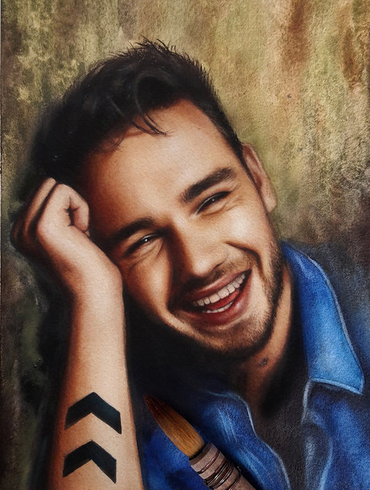 Liam Payne Watercolor Painting