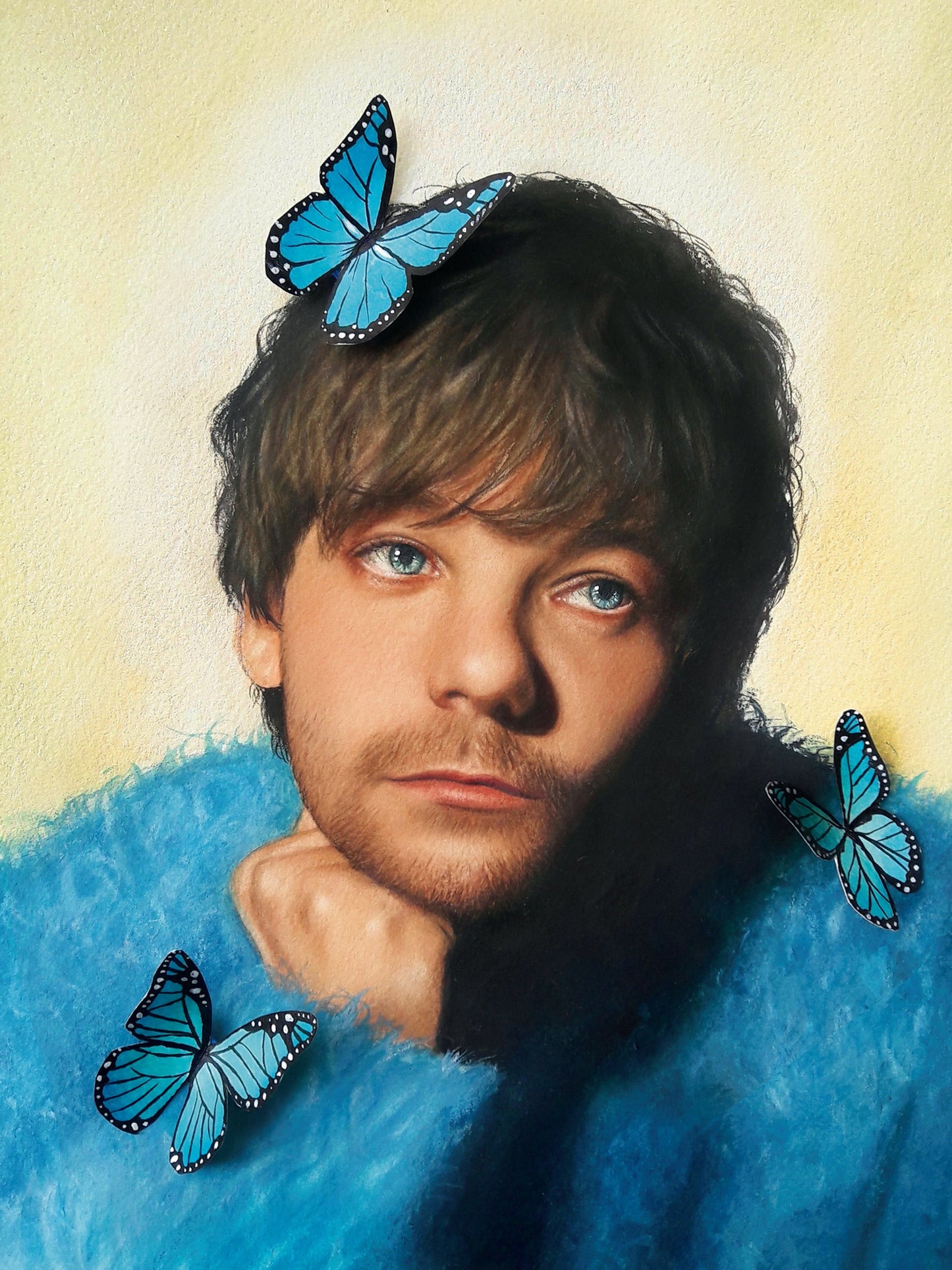 "Blue butterflies" Louis Tomlinson Painting  🦋 Watercolor