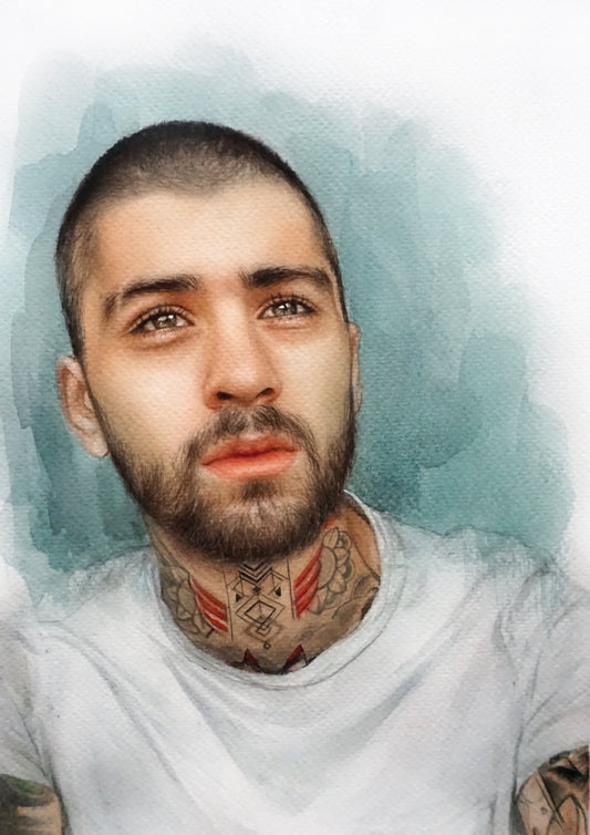 Zayn Malik- watercolor painting