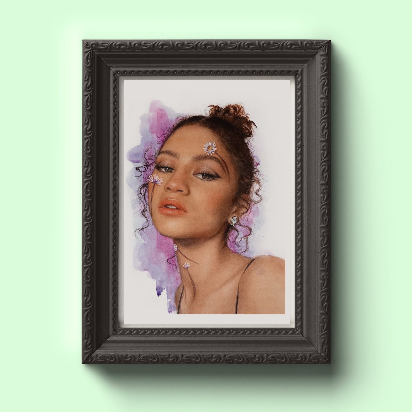 Zendaya Watercolor Painting